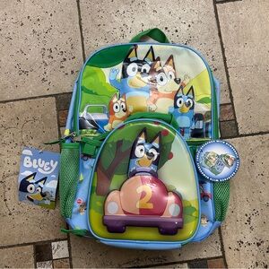 NWT licensed Bluey kids Backpack with matching lunch bag 2pcs set